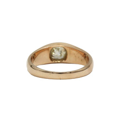 Bague Jonc en or jaune et diamant - Castafiore