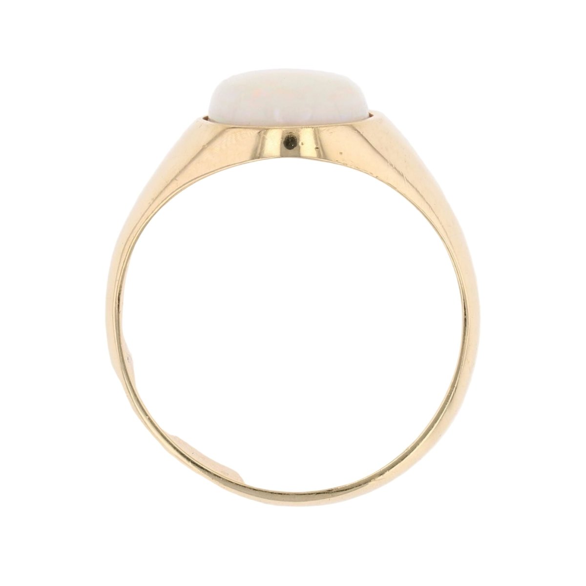 Bague Jonc en or jaune et opale - Castafiore