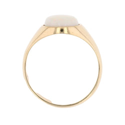 Bague Jonc en or jaune et opale - Castafiore