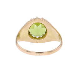 Bague Jonc en or jaune et péridot - Castafiore