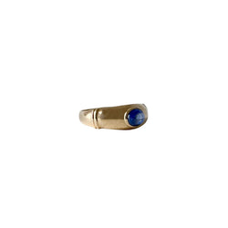 Bague Jonc en or jaune et saphir - Castafiore
