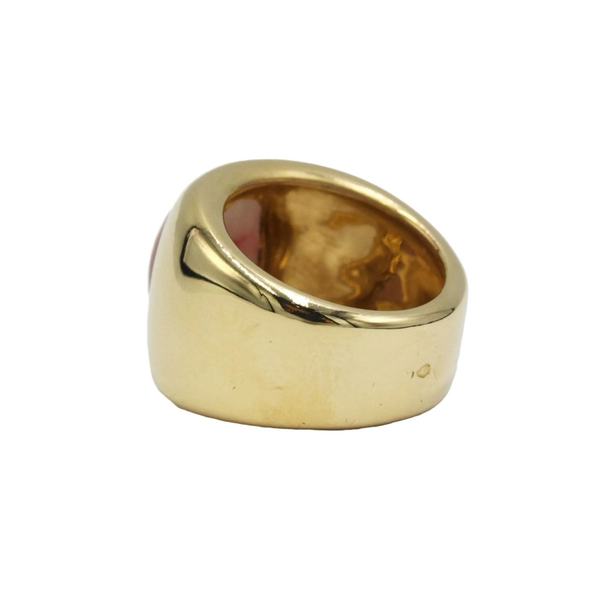 Bague Jonc en or jaune et saphir - Castafiore