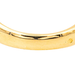 Bague Jonc en or jaune, saphir et diamants - Castafiore