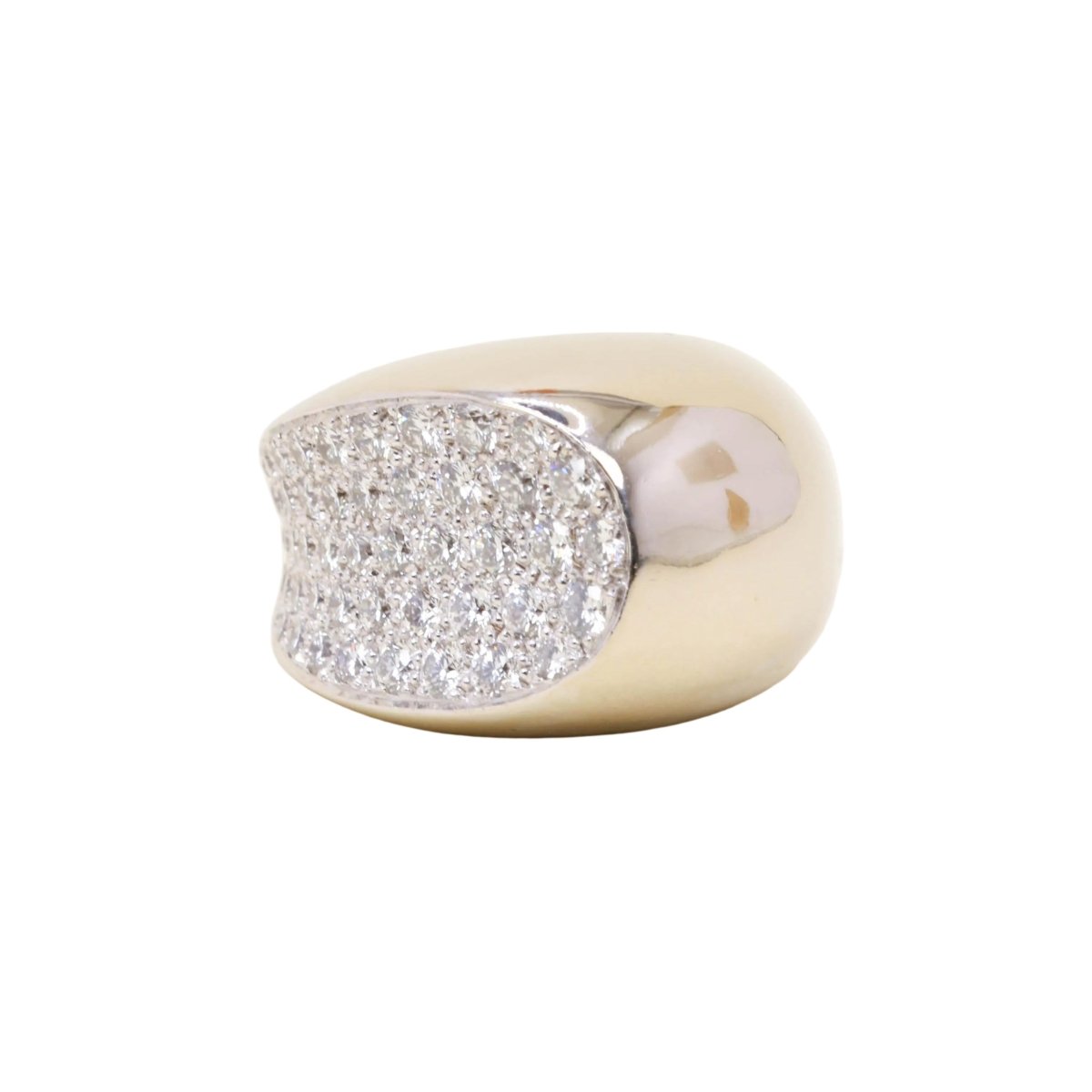 Bague Jonc FRED "Candy" en or blanc et diamants - Castafiore