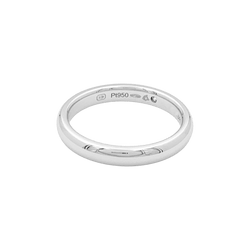 Bague Jonc HARRY WINSTON en platine et diamant - Castafiore
