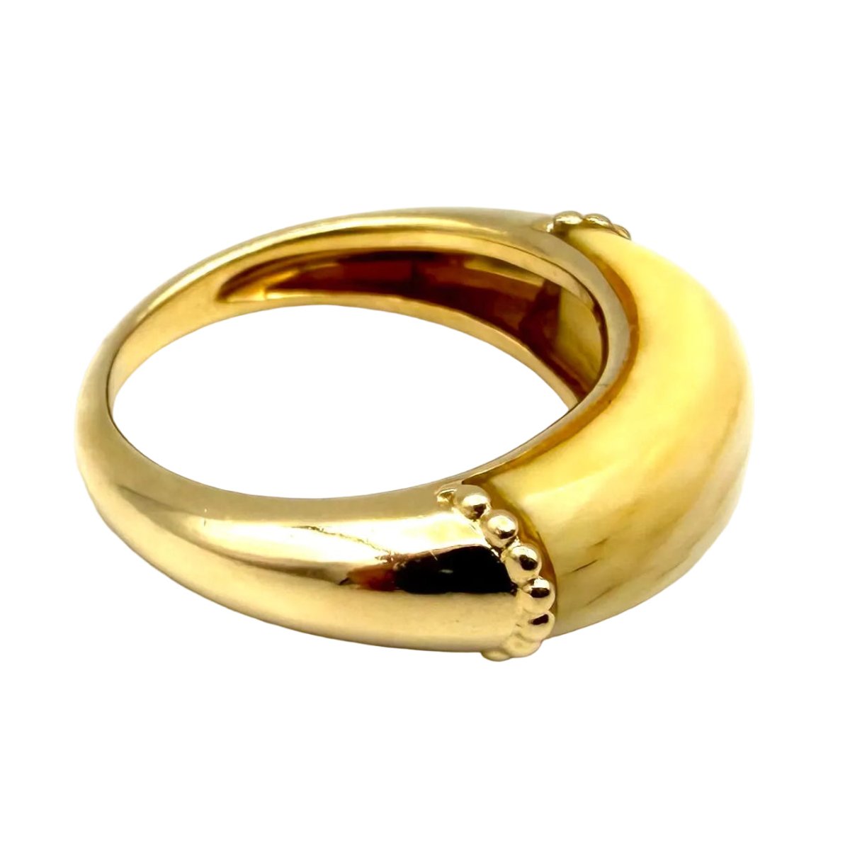 Bague Jonc JEAN ET PIERRE BELLIN en or jaune et ivoire - Castafiore