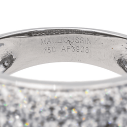 Bague Jonc MAUBOUSSIN "C'est toi la Star" en or blanc et diamants - Castafiore