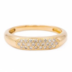 Bague Jonc Or jaune Diamant - Castafiore