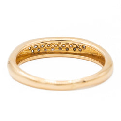 Bague Jonc Or jaune Diamant - Castafiore