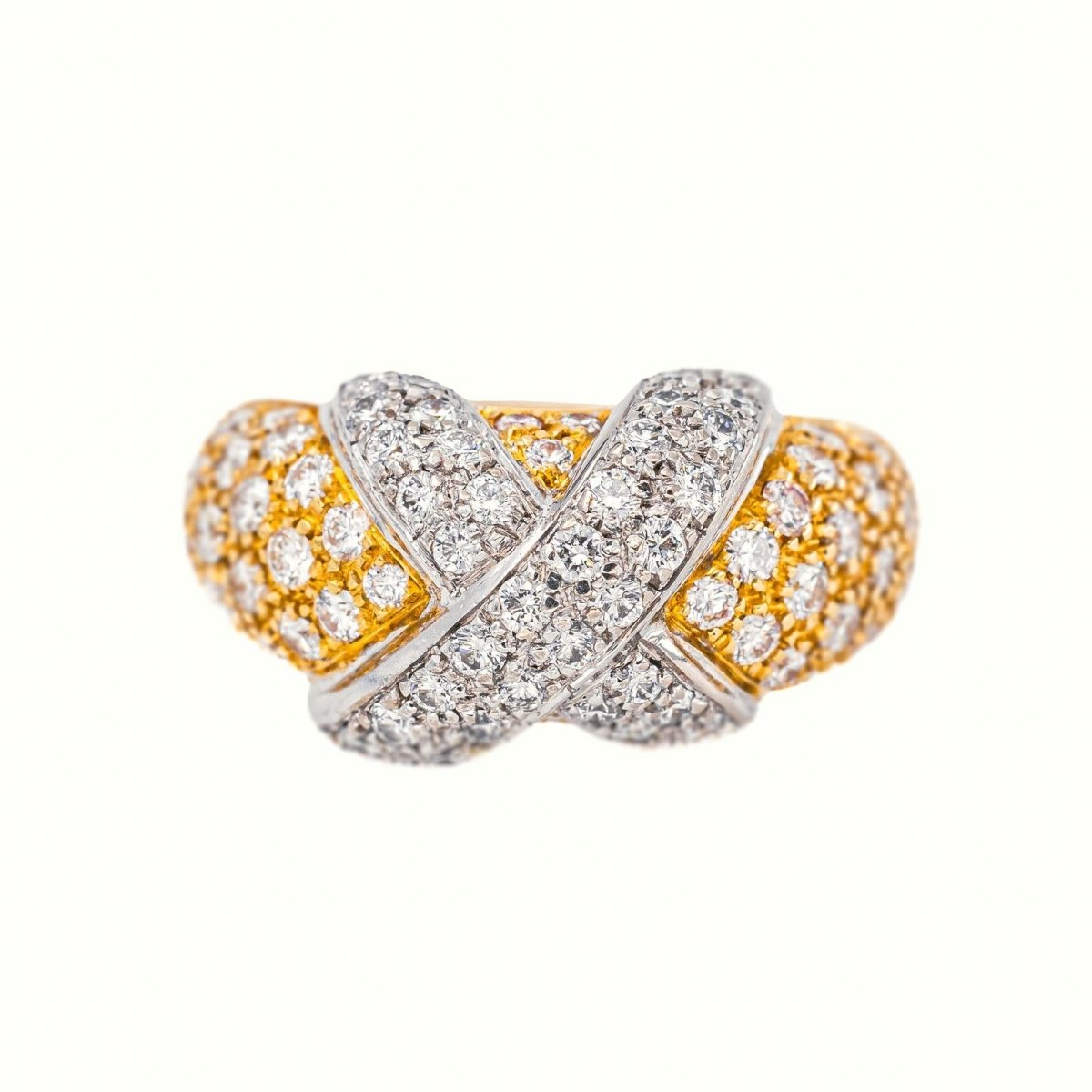 Bague Jonc Or jaune Diamant - Castafiore