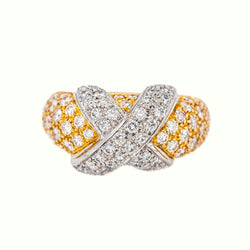 Bague Jonc Or jaune Diamant - Castafiore