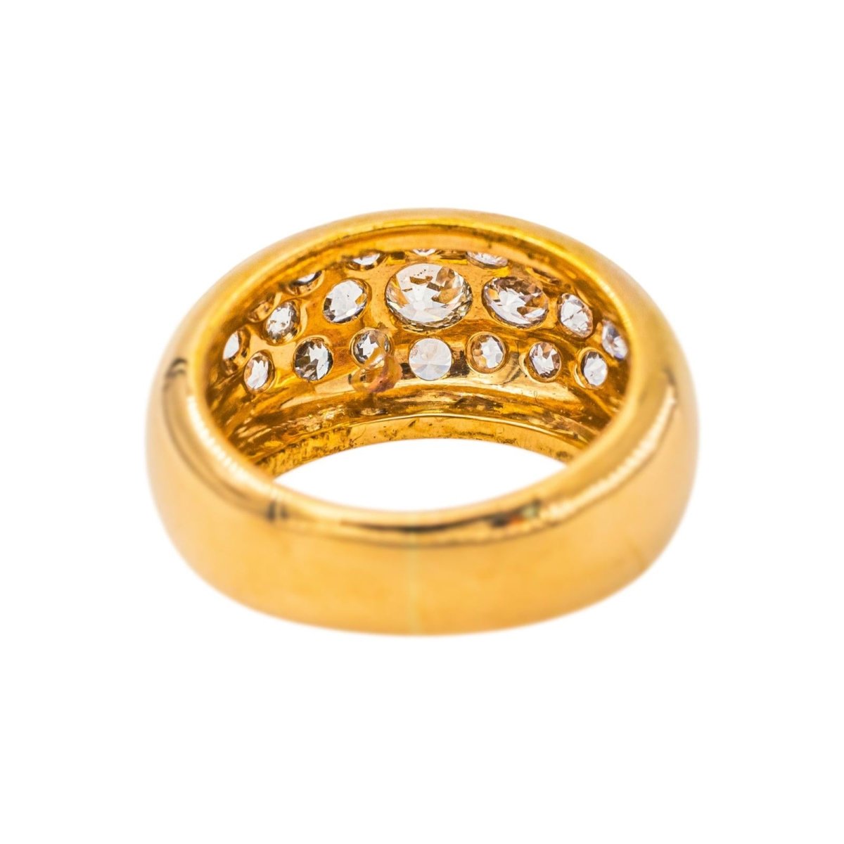 Bague Jonc Or jaune Diamant - Castafiore
