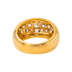 Bague Jonc Or jaune Diamant - Castafiore