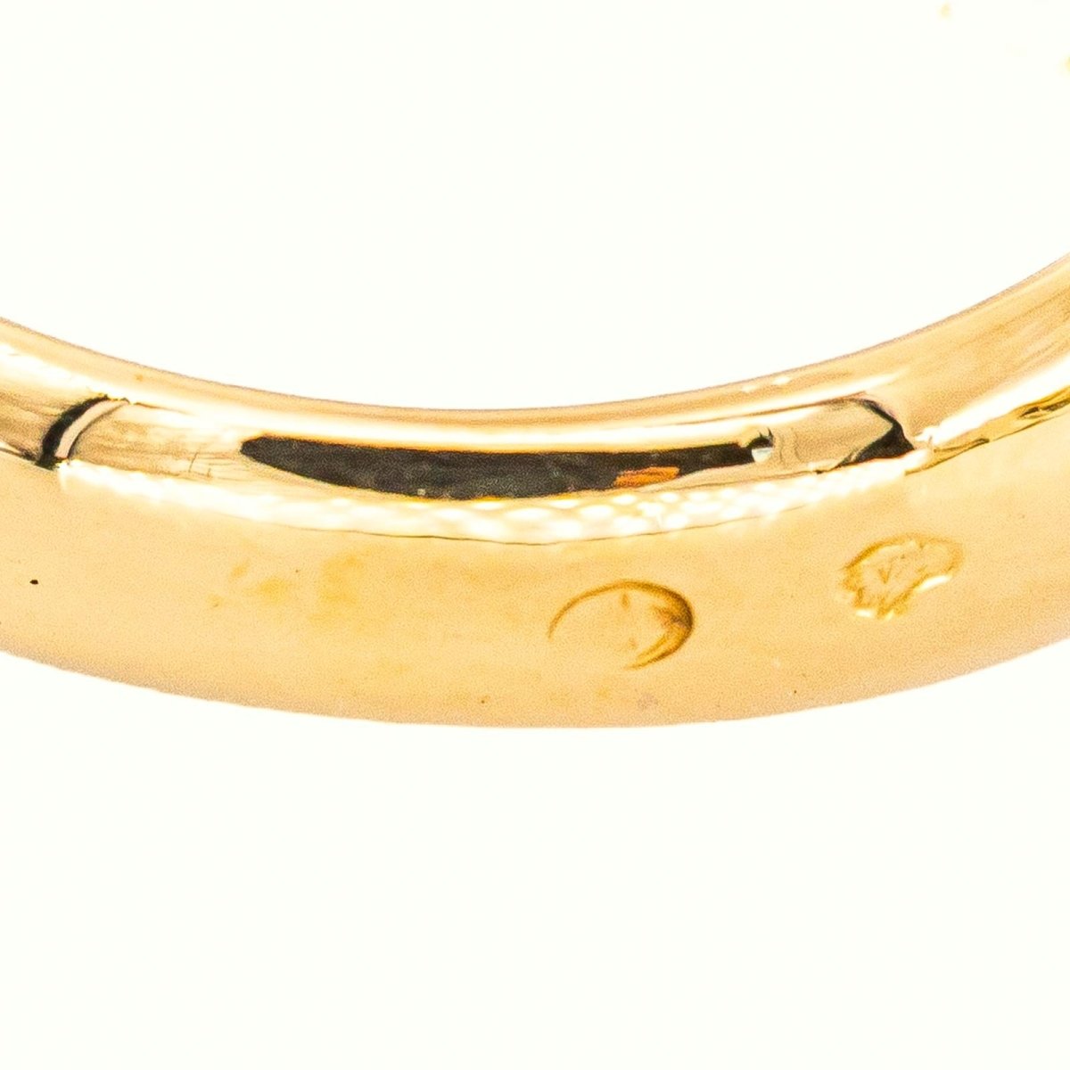 Bague Jonc Or jaune Saphir - Castafiore