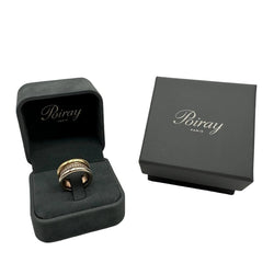 Bague Jonc POIRAY en or jaune, or rose, or blanc et diamants - Castafiore