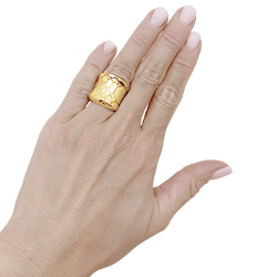 Bague Jonc POMELLATO "Cocco" en or jaune - Castafiore