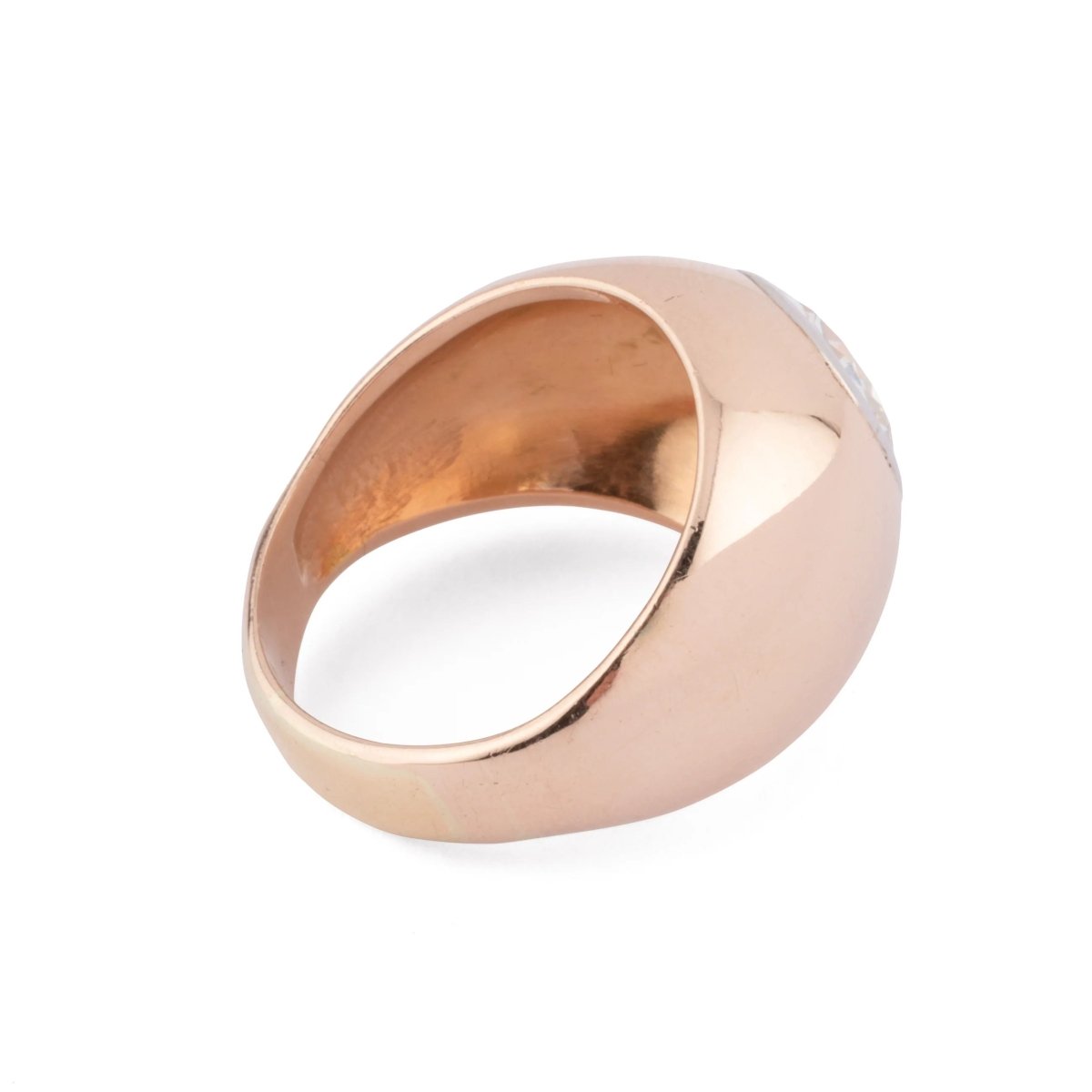 Bague jonc solitaire - Castafiore