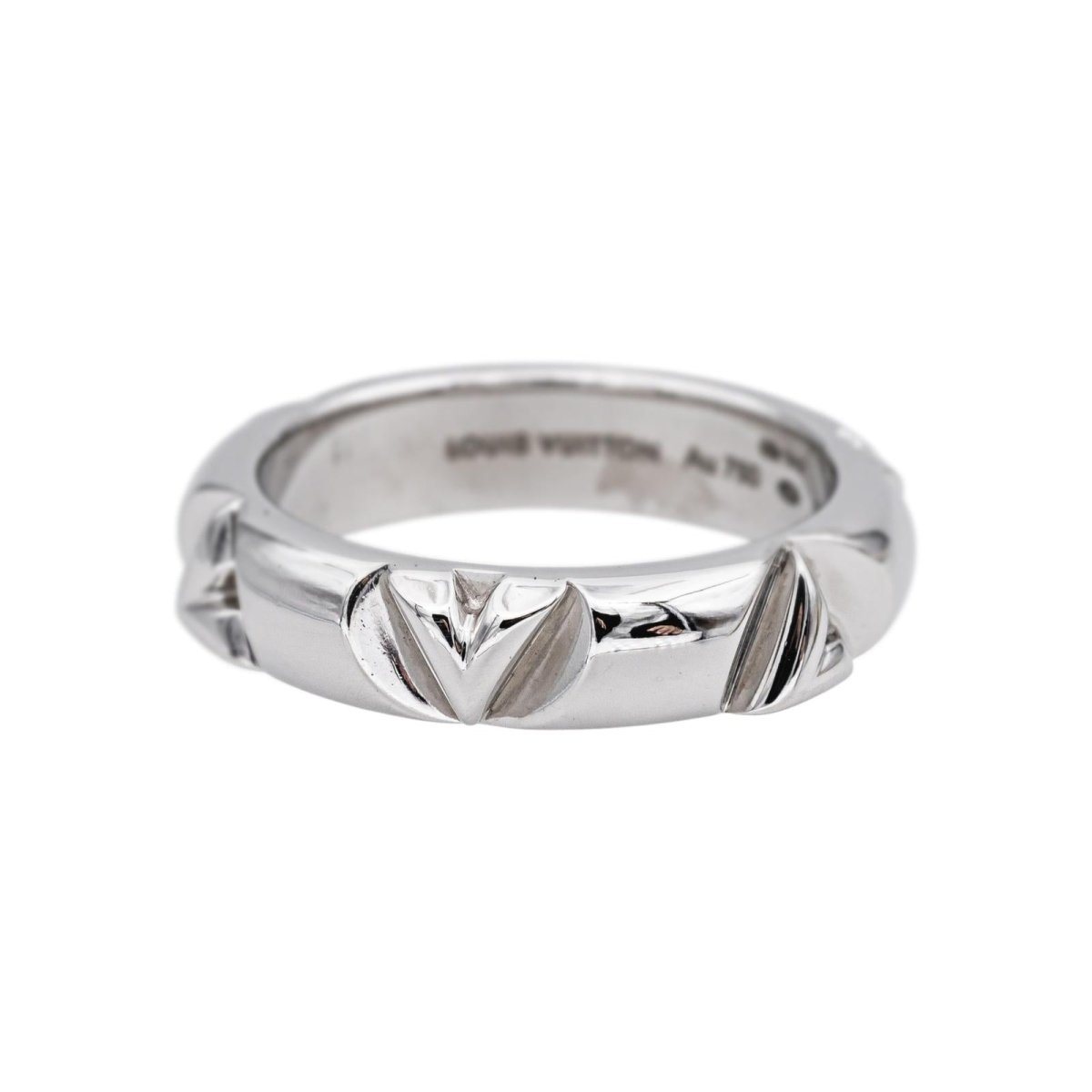 Bague LOUIS VUITTON "LV Volt" en or blanc - Castafiore