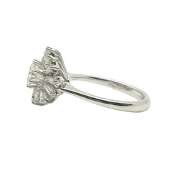 Bague Marguerite en or blanc et diamants - Castafiore
