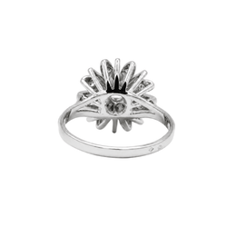Bague Marguerite en or blanc et diamants - Castafiore