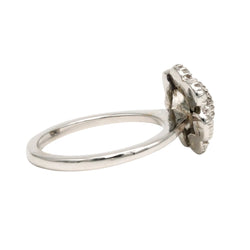 Bague Marguerite en or blanc et diamants - Castafiore
