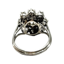 Bague Marguerite en or blanc et diamants - Castafiore