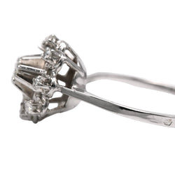 Bague Marguerite en or blanc et diamants - Castafiore