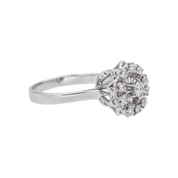 Bague Marguerite en or blanc et diamants - Castafiore