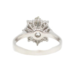 Bague Marguerite en or blanc et diamants - Castafiore