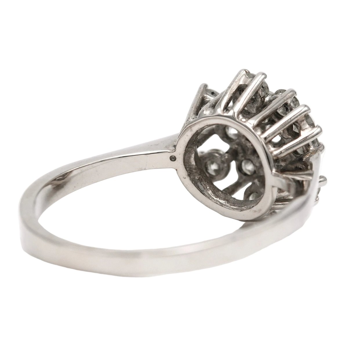 Bague Marguerite en or blanc et diamants - Castafiore