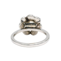 Bague Marguerite en or blanc et diamants - Castafiore
