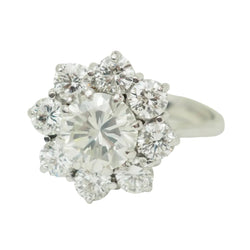 Bague Marguerite en or blanc et diamants - Castafiore