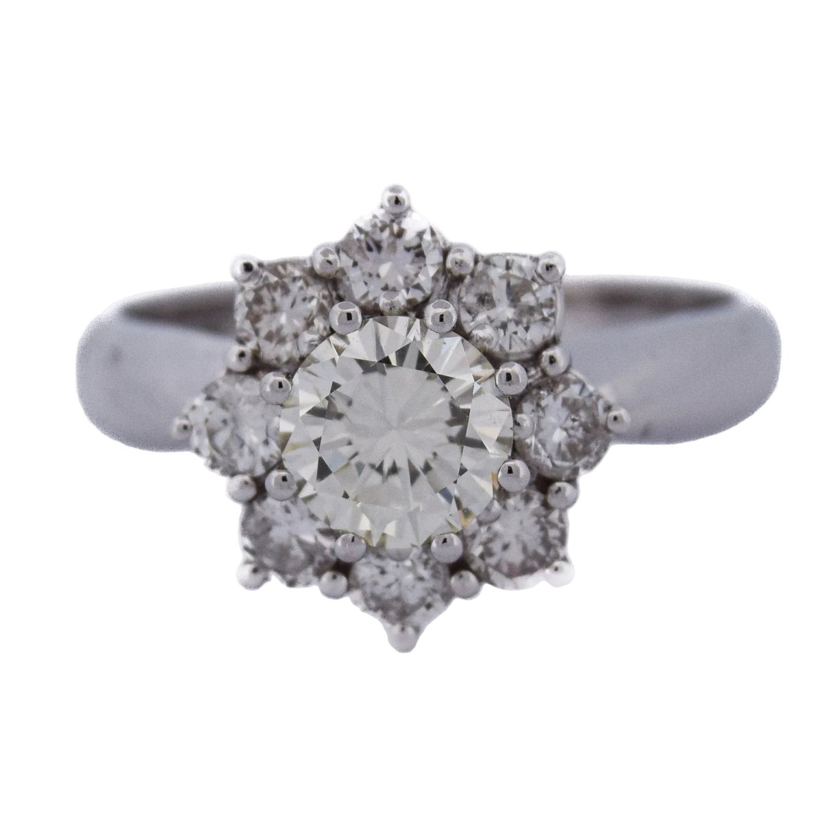 Bague Marguerite en or blanc et diamants - Castafiore