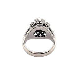 Bague Marguerite en or blanc et diamants - Castafiore