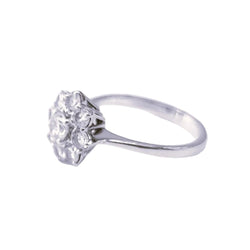 Bague Marguerite en or blanc et diamants - Castafiore