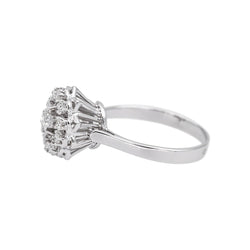 Bague Marguerite en or blanc et diamants - Castafiore