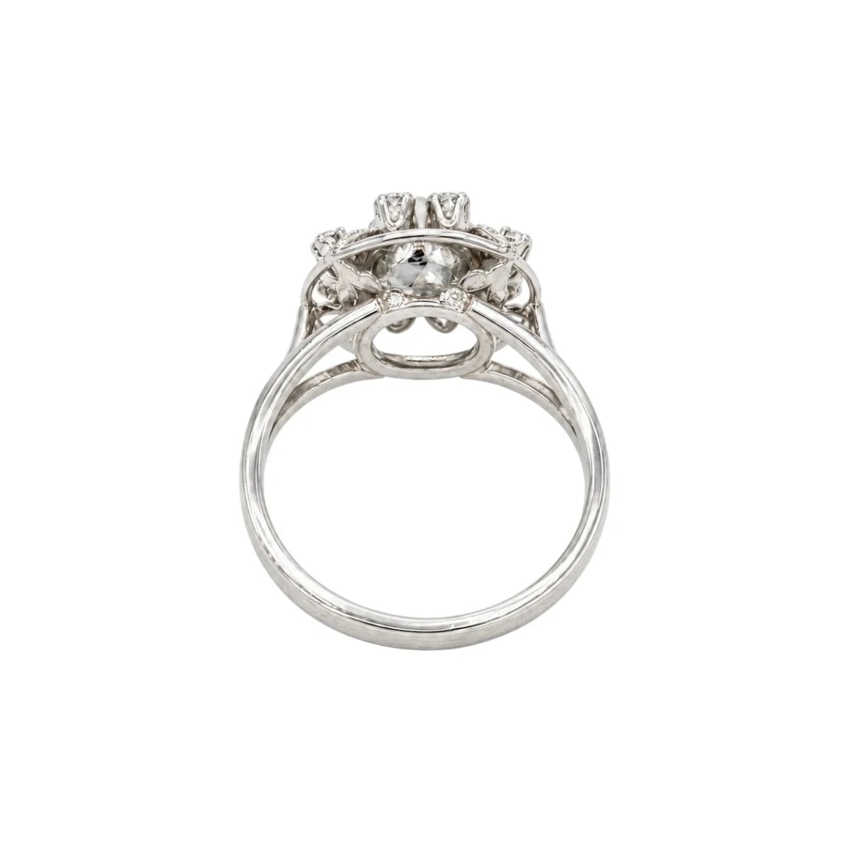 Bague Marguerite en or blanc et diamants - Castafiore