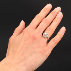 Bague Marguerite en or blanc et diamants - Castafiore