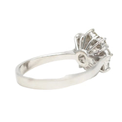 Bague Marguerite en or blanc et diamants - Castafiore