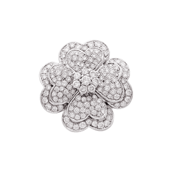Bague Marguerite en or blanc et diamants - Castafiore