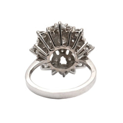 Bague Marguerite en or blanc et diamants - Castafiore