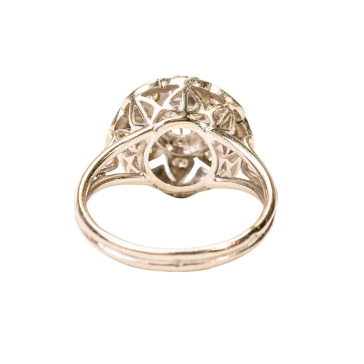 Bague Marguerite en or blanc et diamants - Castafiore