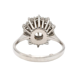 Bague Marguerite en or blanc et diamants - Castafiore