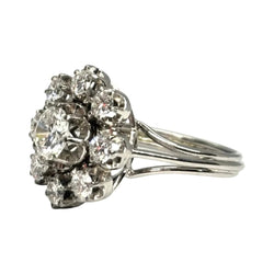 Bague Marguerite en or blanc et diamants - Castafiore