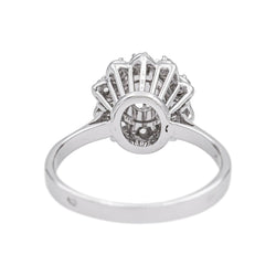 Bague Marguerite en or blanc et diamants - Castafiore
