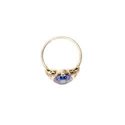 Bague Marguerite en or blanc et diamants - Castafiore