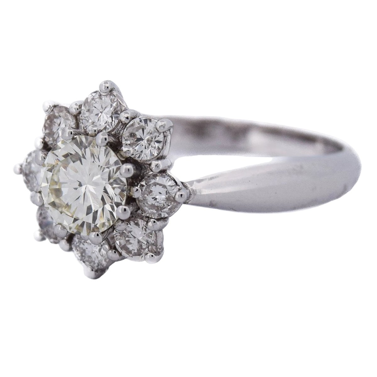 Bague Marguerite en or blanc et diamants - Castafiore
