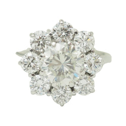 Bague Marguerite en or blanc et diamants - Castafiore