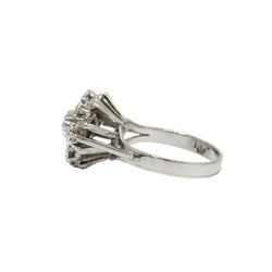 Bague Marguerite en or blanc et diamants - Castafiore