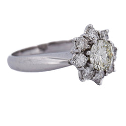 Bague Marguerite en or blanc et diamants - Castafiore